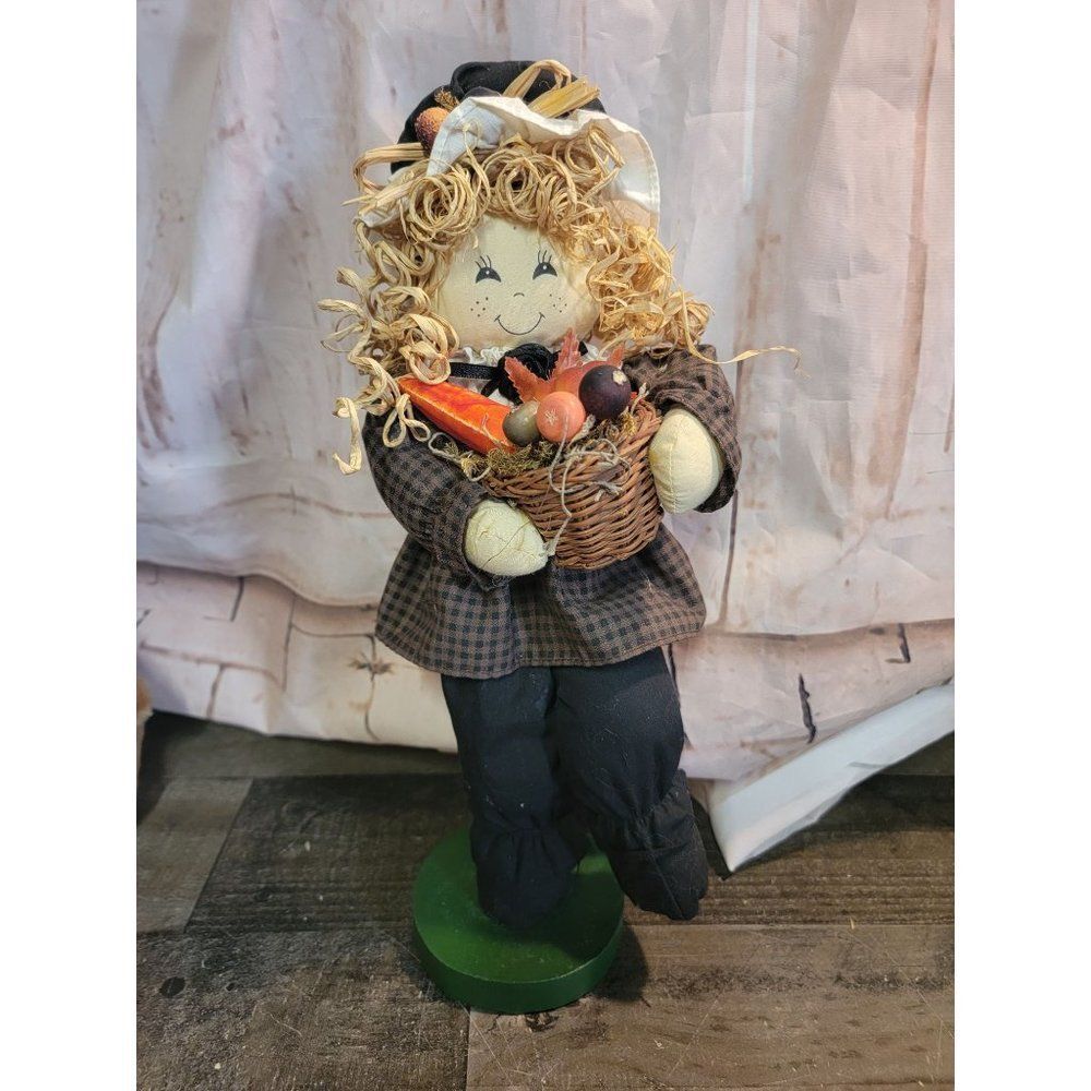 Scarecrow girl Thanksgiving Harvest bundle fall Decor figure